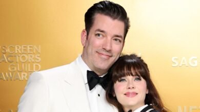 Jonathan Scott dan Zooey Deschanel adalah pasangan yang sempurna di 2025 Sag Awards